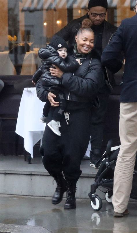 A Rare Sight Janet Jackson Out With Her Son Eissa