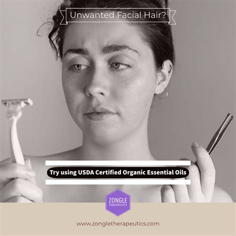 Unwanted Facial Hair Try Using Usda Certified Organic Essential Oils