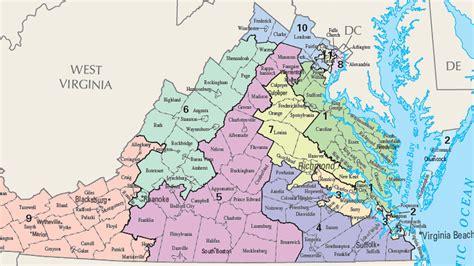 Virginia Congressional District Map Virginia Map