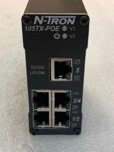 N Tron Corporation 105tx Poe Unmanaged Industrial Ethernet 5 Port