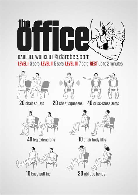 Office Workout Workout At Work Office Exercise Fitness Body