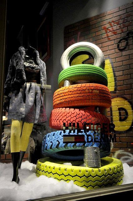 Good Use Of Recycled Elements In The Window Old Tires Painted In