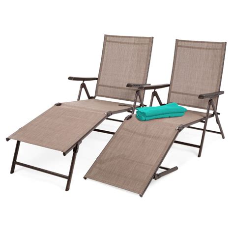 The best seat in the outdoors isn't a seat at all, it's the chaise lounge. Best Choice Products Set of 2 Outdoor Adjustable Folding ...