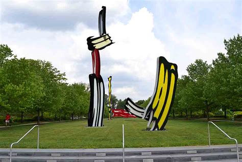 Giant Lichtenstein Sculpture Lands At Indianapolis Museum Of Art