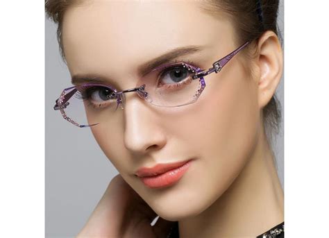 Chashma Women S Eyeglasses Tint Lenses Diamond Cutting Rimless 8036b Artofit
