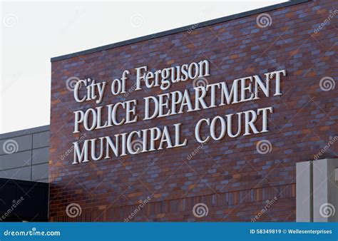 Ferguson Police Department Editorial Stock Image Image Of Unrest