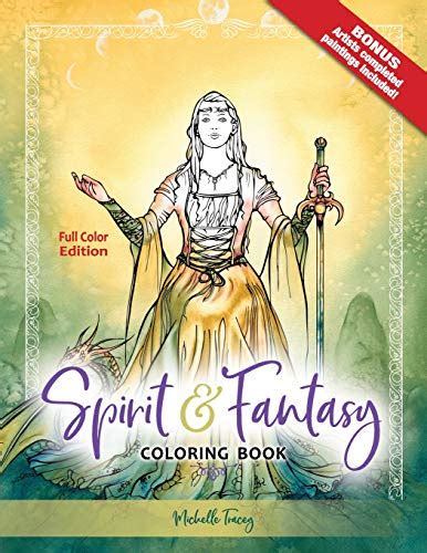 9780994515506 spirit and fantasy coloring book full color edition tracey michelle 0994515502