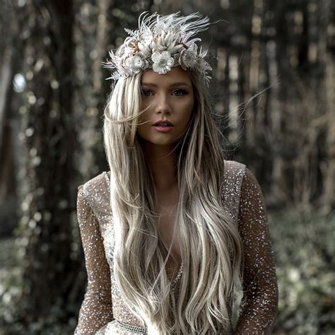reign supreme with these dried flower crowns more bridal hair ideas