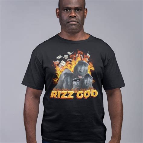 Monkey Rizz God Funny Meme Viral Shirt W Rizz Tshirt Etsy Uk