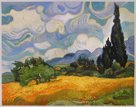 Wheat Field With Cypresses At The Haude Galline Near Eygalieres