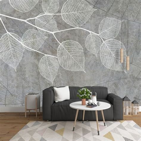 Modern Light Grey Wallpapers For Walls 3d Photo Wall