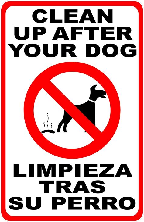 Clean Up After Your Dog Sign Signs By Salagraphics