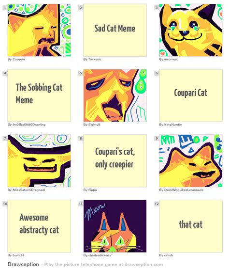 Sad Cat Meme Drawception