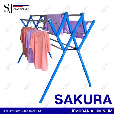 Jual Sakura Jemuran Aluminium Jumbo Cm Jemuran Baju Pakaian