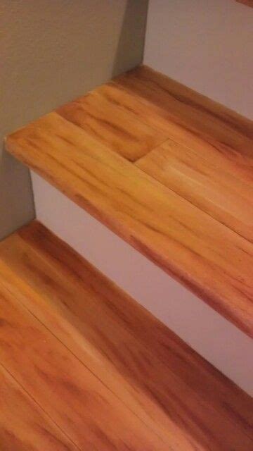 Painted Mdf Basement Stairs Using Watered Down Paints In Different