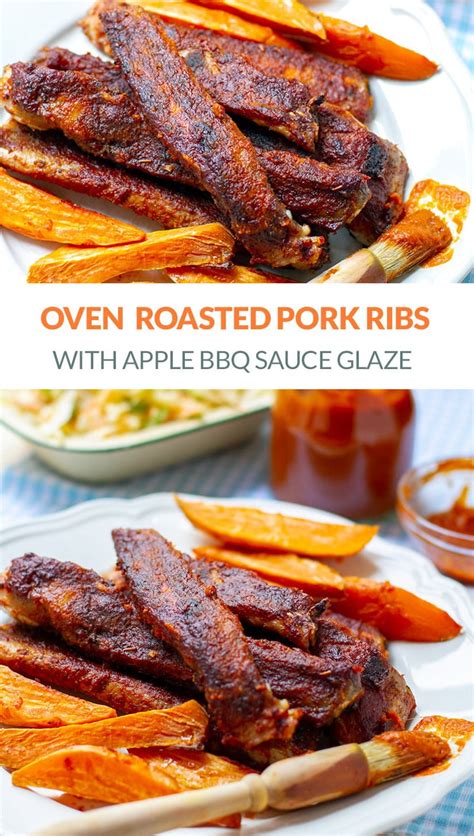 Oven Roasted Pork Ribs With Apple Barbecue Glaze Paleo Gluten Free