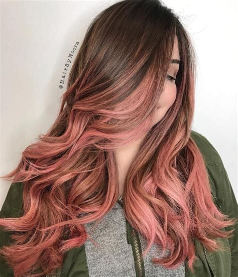 Balayage has become one of the most coveted requests in hair salons worldwide. 40 Ideas of Pink Highlights for Major Inspiration | Pink highlights, Peach hair, Pink hair