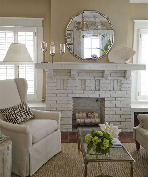 Pin By S Maguire On House White Brick Fireplace Living Room White