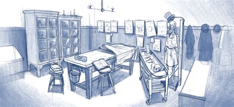 Artstation Dissecting Room Sketch