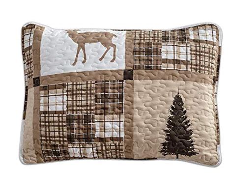 Rustic Modern Farmhouse Cabin Lodge Quilted Bedspread Coverlet Bedding
