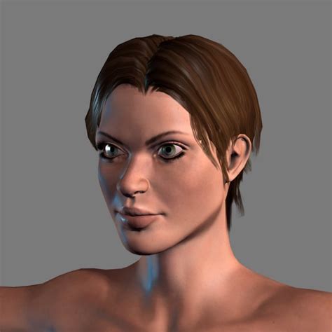 Animated Naked Woman Rigged D Game Character D Model In Woman Dexport