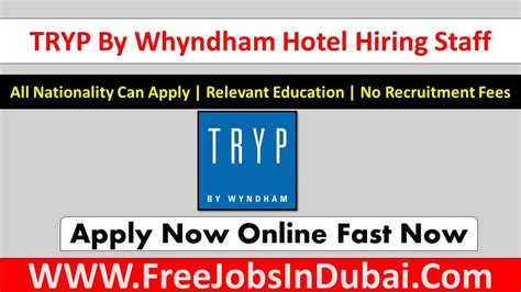 tryp by wyndham dubai careers jobs opportunities