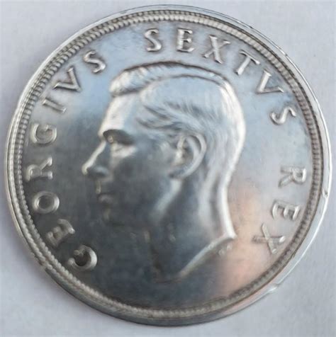 1948 5 Shilling South Africa Coin Roodepoort