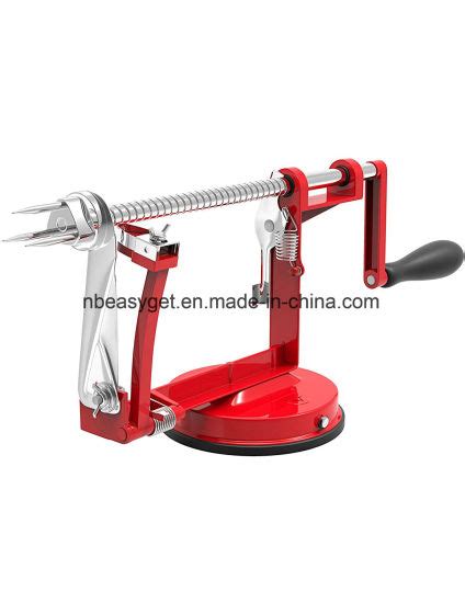 China Apple Peeler Corer Slicer Machine With Vacuum