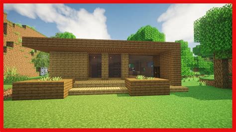 Minecraft Como Construir Una Casa De Madera Moderna Simple Casa