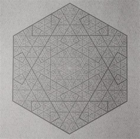 Hexagonal Fractal Sq By Ambigraph Ambigraph