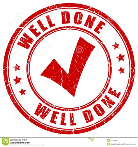 Well Done Label Vector Illustration 20018310