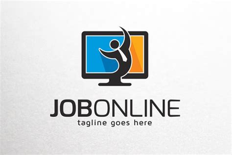 Cloud Job Search Logo Template Creative Illustrator Templates