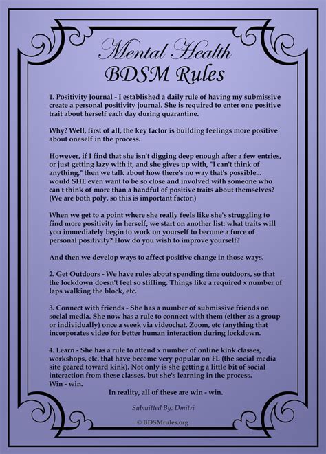 bdsm rules