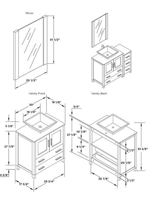 Savesave standard dimensions for bathroom vanity for later. 25 best Teknik Çizim - Technical Drawing images on ...