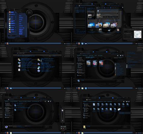 Windows 7 Theme Black And Blue Onix By Tono3022 On Deviantart