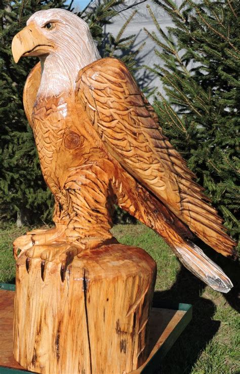 Eagle Bald Eagle Chainsaw Carving Chainsaw Art Yard Decoration