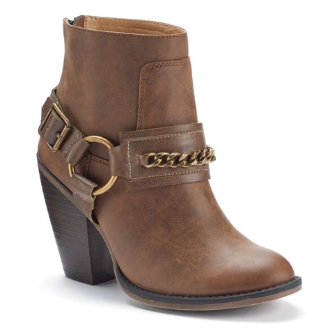 Candies Womens Western Ankle Boots