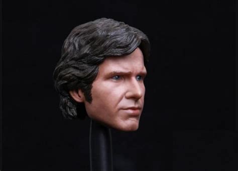 Custom 1 6 Scale Han Solo Harrison Ford Head Sculpt For Hot Toys Phicen