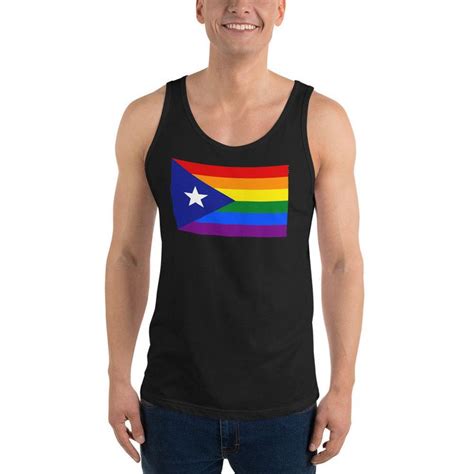 Boricua Pride Flag LGBTQ Puerto Rico Unisex Tank Top Etsy Unisex