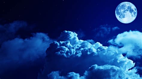 Photos Nature Sky Moon Night Time Clouds 3840x2160