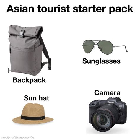 Asian Tourist Starter Pack Rstarterpacks