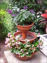 Pictures of Red Outdoor Flower Pots