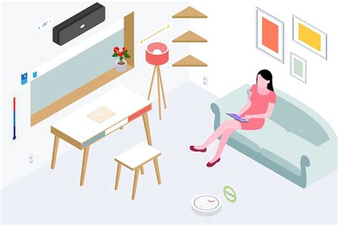 Smart Things For Smart Home Isometric Illustration By Angelbi88 On