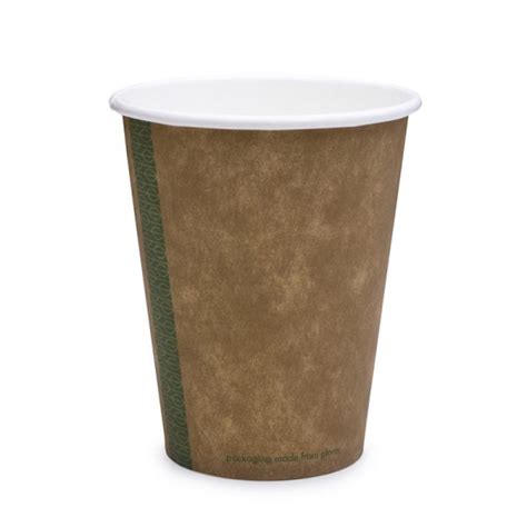 12oz Takeaway Coffee Cups Kraft Single Wall Boxed 1000 Rawpac