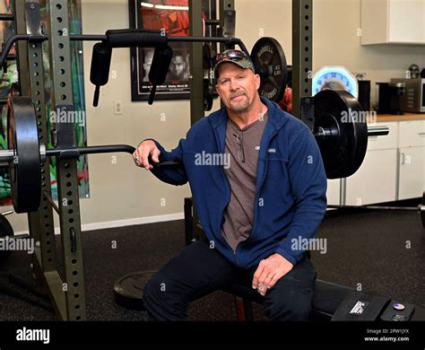 Six Time Wwe Champion Stone Cold Steve Austin Poses For A Portrait