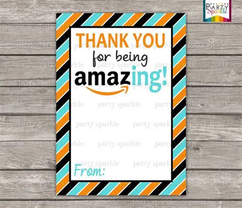 Instant Download Thank You For Being Amazing Amazon T Etsy