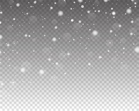Realistic Falling Snow Snow Overlay Effect Falling Snow Isolated