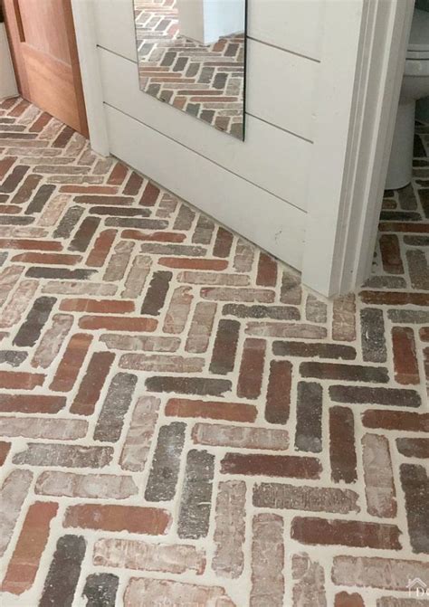 Herringbone Brick Paver Floor Mediterranean Decor Brick Paver Patio