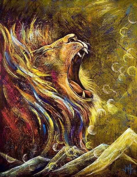 Beauty Of Christ Prophetic Art Lion Painting Lion Art