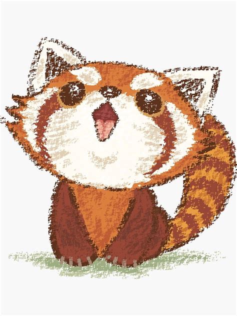 Red Panda Happy Stickers By Sanogawa Redbubble Panda Vermelho